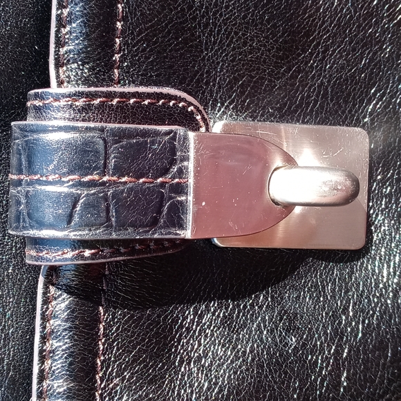 ETIENNE AIGNER VINTAGE SOFT BLACK LEATHER - Picture 2 of 16